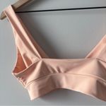 Lulus Triangle Bikini Top Light Orange Orange Stretch ruched light support swim Photo 3