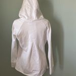 prAna Darby Jacket White One Button Swing Style Hooded Jacket Sweatshirt Sz M Photo 2