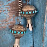 Genuine Turquoise Pendant Blue Photo 1