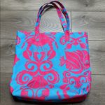 Lilly Pulitzer For Estee Lauder Tote Bag Blue Red Photo 4