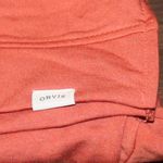 Orvis Orange V Neck Terry Long Sleeve Pullover Photo 3