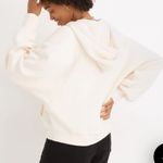 Madewell cream colored AiryTerry cocoon zip up hoodie with balloon sleeves. S Photo 1