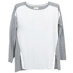Lou & grey White Gray Color Block Shirt Sz S Photo 4