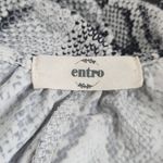 Entro  Gray and Black Snakeskin Cropped Jumpsuit with Wide Legs Size Small Photo 7