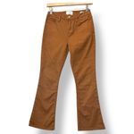 frame denim FRAME Women Le Crop Mini Boot Jeans 26 Brown Caramel Coated Bootcut Cropped Y2K Photo 1