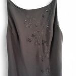 Jones New York Vintage Y2K Beaded Embroidered Black Slip Dress size 4 p Photo 1