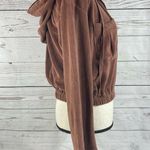 Young Fabulous and Broke Anthropology Small Cropped Jacket Velour Full-Zip Hooded Photo 2