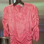 Ganni ππ Velvet O-neck Dress ~ Shocking Pink 10-12 US 42 EU NWT Photo 14