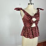 Rebecca Taylor  Leopard Bow Tank Top Photo 2