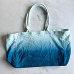 Athleta Tote Bag Large Gym Travel Blue Ombre Cotton Photo 2