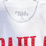 Paula Abdul Live in Las Vegas 100%‎ Cotton White Shirt with Print size Small Photo 3