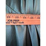 H&M Green Satin Long Sleeve V Neck Mini Dress Size S Photo 8