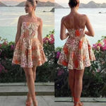 Elliatt NWT Discotheque Dress in Multi Orange Size XS Photo 4