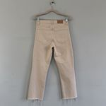 Pistola Lennon Cropped Boot High Rise Raw Hem Sandstone Ecru Jeans Photo 3