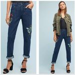 Pilcro and the Letterpress Anthropologie Sequin Floral Slim Boyfriend Jean Photo 1