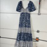 Abercrombie & Fitch  WOMENS BLUE FLORAL TIERED MAXI DRESS NEW SMALL TALL Photo 7