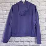 Puma Womens Purple Cropped Hoodie Sweater Size Large Photo 3
