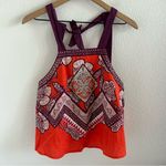 Free People NWT Women's Cool Cabana Cotton Blouse Shirt Top Small Photo 2