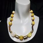 Charming Charlie NWT Yellow, Gold, & Brown Necklac Photo 1
