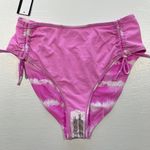 California Waves New Tie Dye High Waisted Bikini Swim Bottoms Pink Photo 8