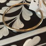 Free People  Aged Gold Large Hoop Earrings Photo 1