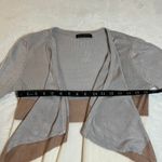 Bajee Collection by Becool Stripe Open Front Lightweight Cardigan Size S Casual Gray Photo 4