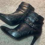 Rialto black mandala stiletto heeled boots 8 Photo 1