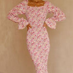 Revolve SNDYS Courtney Floral Smocked Dress Size 10 Photo 0