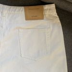 NWT Significant Other Phoebe Short Size US 10 Ivory White Denim Angled Fly Loose Photo 8