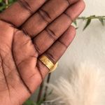 Unique Yellow Gold Tone Oval Shape Faux Ruby Gem Birthstone Ring #fairycore #2000s #y2k #whimsical #boho Photo 1