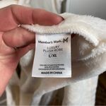 Member's Mark Luxury Plush Robe with Faux Fur L/XL hooded White Photo 3