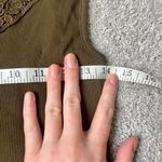 Ralph Lauren Vintage  Olive Green Lace Detail Tank Top Photo 3