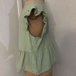 SheIn  Soleia Ruffle Trim Sleeveless Peplum Crop Top S Coquette Boho NEW No Tag Photo 3