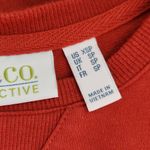D&Co. Active Terry Tunic in Spice Red Size XS Petite Red Sweatshirt Pullover Photo 6