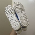 Opening Ceremony  Blue Bobby Sock Pom Pom Sneakers slip-on knit shoes EU 38 Photo 9