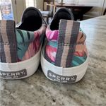 Sperry Pink and Green Tropical Print Sneakers Photo 4