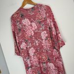Torrid Kimono Hi Low Duster Pink Floral Print Sz M/L Photo 13