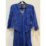 Alex Evenings  Women's Sleeveless‎ Printed Chiffon Midi Spring/Summer Size 6 Blue Photo 6