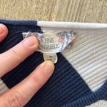 Pink republic Womens  Blue and White Stripe Sweater - M Photo 5