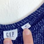 Gap Cotton Knit Blue Tie Wide Leg Scoop Neck Sleeveless Romper Pants Jumpsuit Photo 6