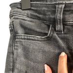 American Eagle Black Destroyed Shark Bite Trim Skinny Denim Jeans Women Sz 00 Photo 5