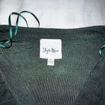 Sky to Moon Cropped Long Sleeve Green Photo 2