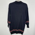 Modcloth  Candy Skull Black Mockneck‎ Sweater Dress Halloween Grunge Size XS NWT Photo 1