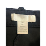 H&M  Dress Pants Womens Size 2 Black Slim Straight Ankle Stretch Belt Loops Zip Photo 4