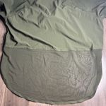 Athleta  Olive Short Sleeve, Rounded Bottom Mesh Back Tee Photo 5