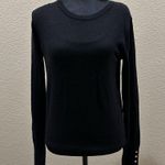 Papaya  lightweight Sweater with gold buttons on sleeve Photo 1