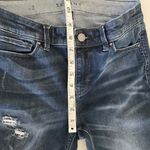 White House | Black Market WHBM Gray Sequined Distressed Mid-Rise Skinny Jeans 2 Photo 5