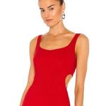 Likely Revolve red midi flare dress NWT Photo 3