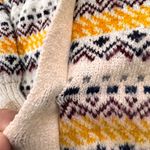 Women's Fair Isle Mock Neck Long Sleeve Sweater Cozy Geometric Pattern M Size undefined Photo 2