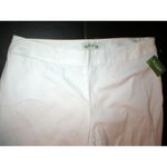 Orvis New Womens 16 Office Slacks Pants White Trouser Chino Side Zip Flat NWT Photo 2